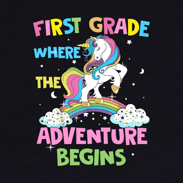 First Grade Where The Adventure Begins Student Teacher by Ene Alda